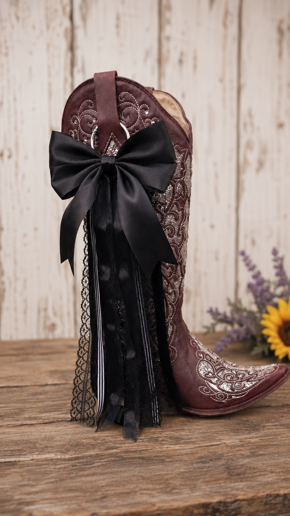 Cowgirl Boot Bows – Midnight Magnolia