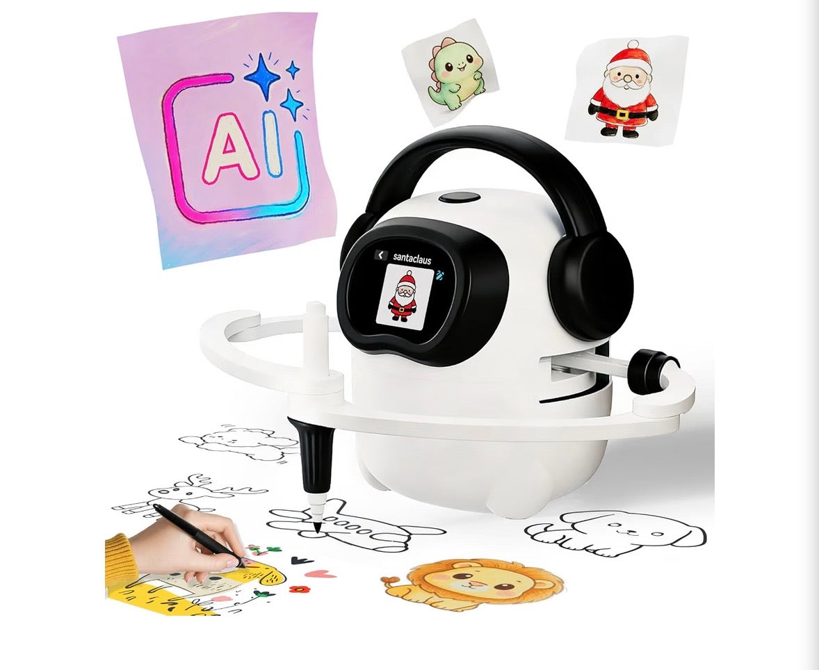 AI Drawing Robot for Kids – 2nd Generation Voice Control, 10,000+ Images, Wi-Fi, Type-C Charging