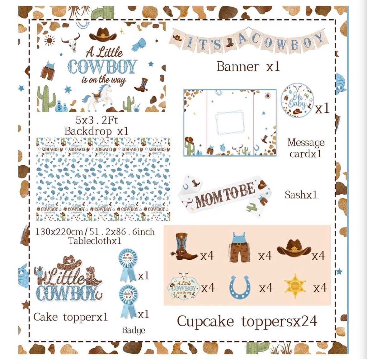 Little Cowboy Full Decoration Contents