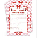 She's Ready to Pop – Who Knows Mommy Best? Baby Shower Game Cards – 30 Pack