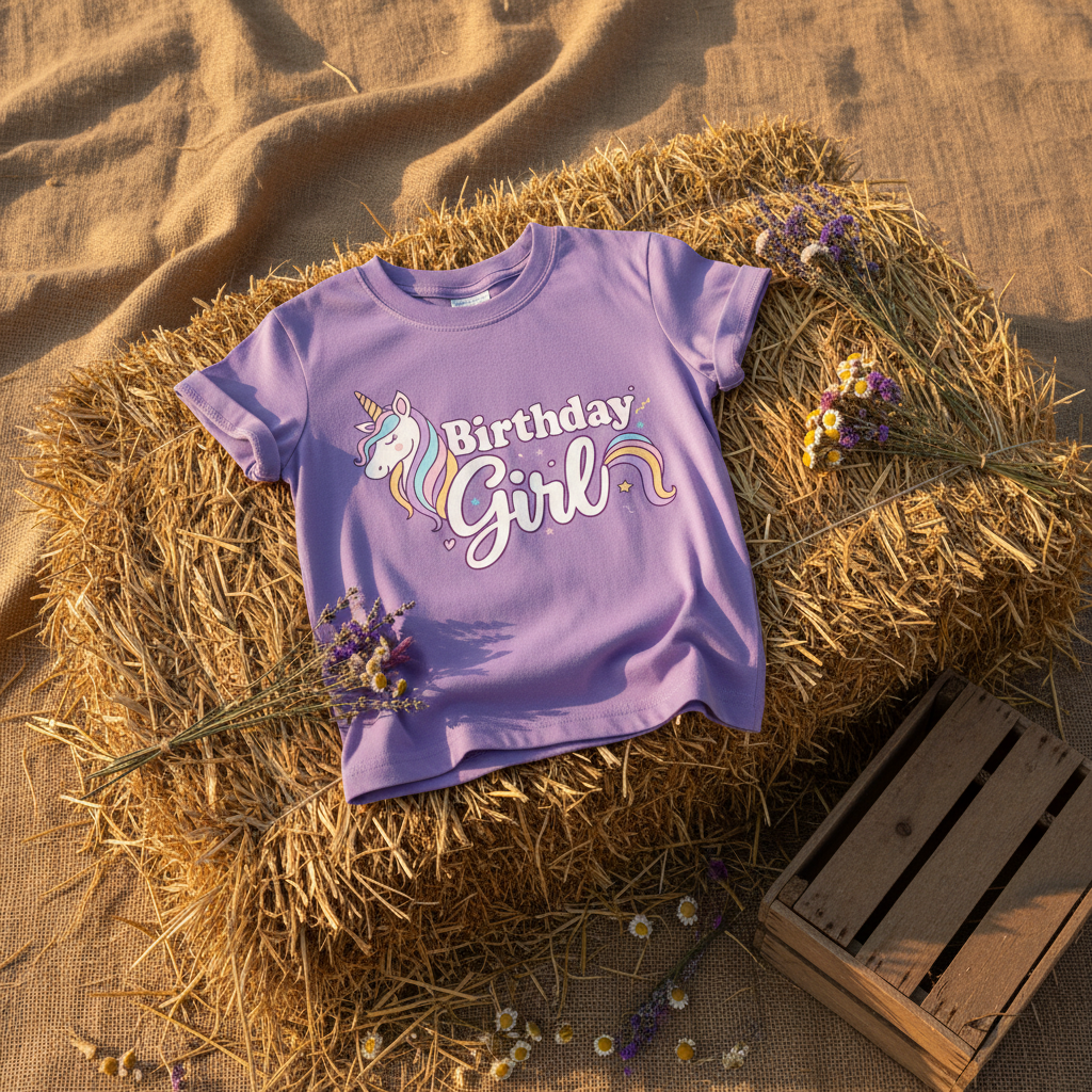 Birthday Girl Tee - Hay Bale