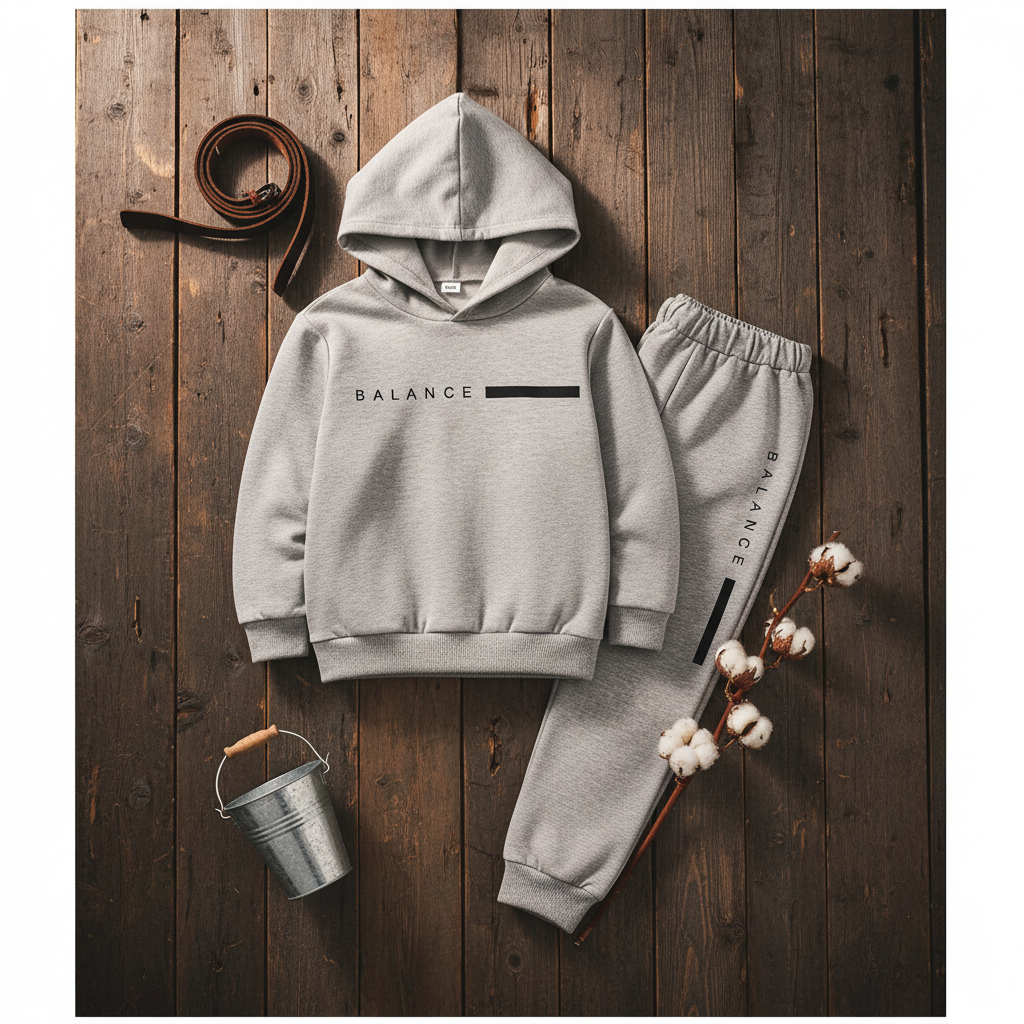 Flat Lay – Boys Balance Hoodie Set