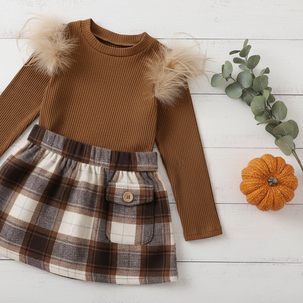 Girls Fall Outfit Detail Shot