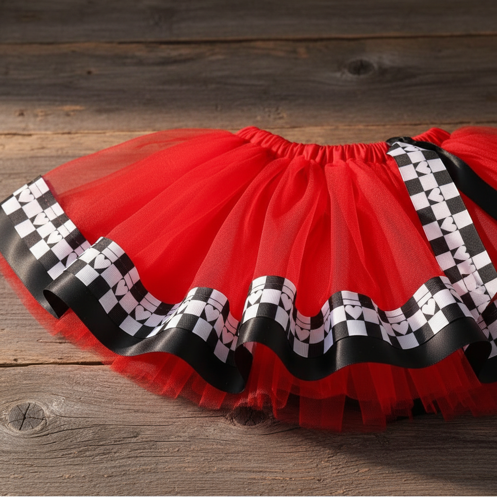 Baby Girl Race Car 1st Birthday Outfit Set